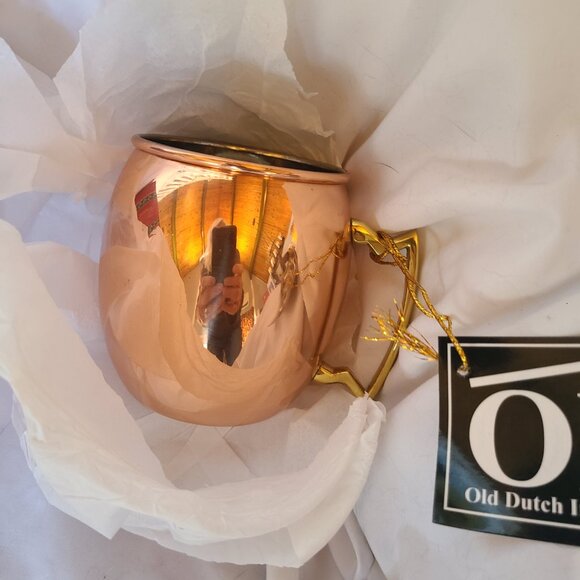 NEW ODI OLD DUTCH INTL Solid Copper Moscow Mule 16 oz. - Picture 5 of 7